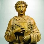 Foto del busto in terracotta di San Lorenzo realizzato da Donatello (ArtCity)