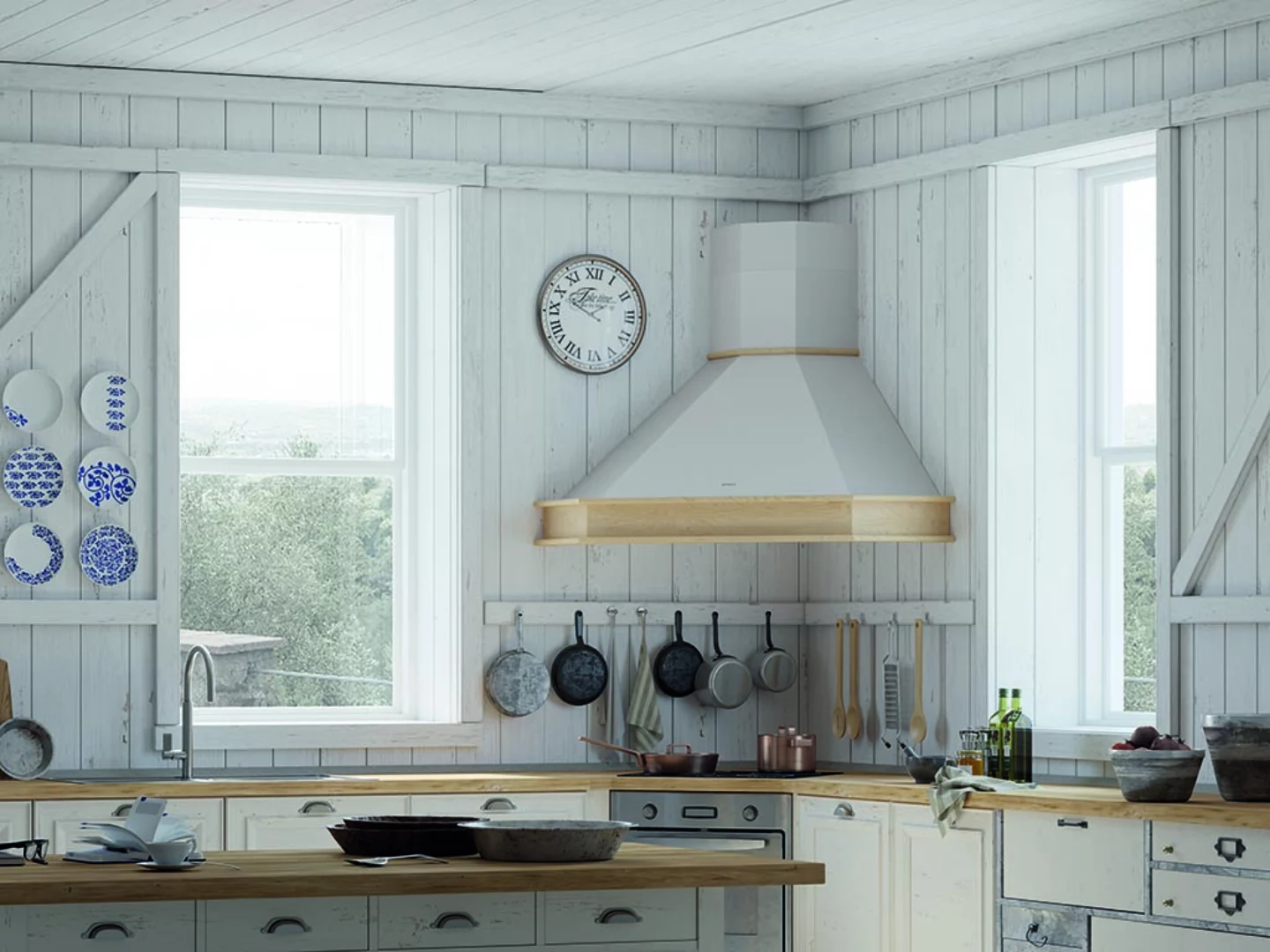 Cappe cucina in stile country Faber