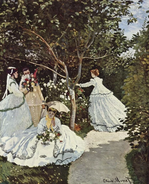 Donne in giardino monet