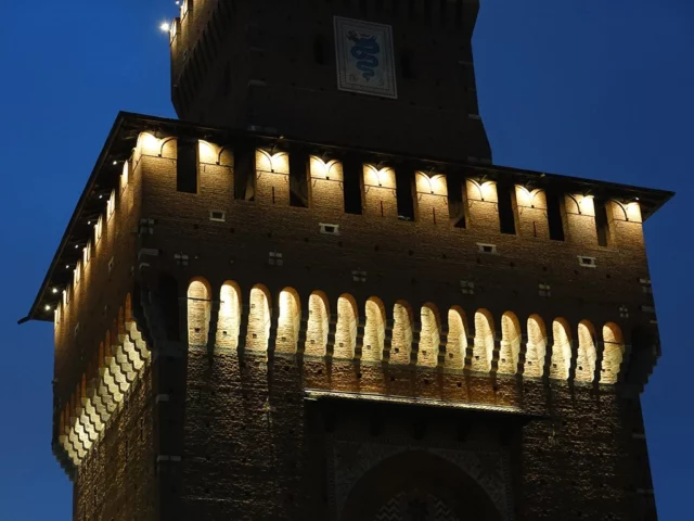 Notturno Torre Filarete VilleGiardini stileitaliano villegiardini.it