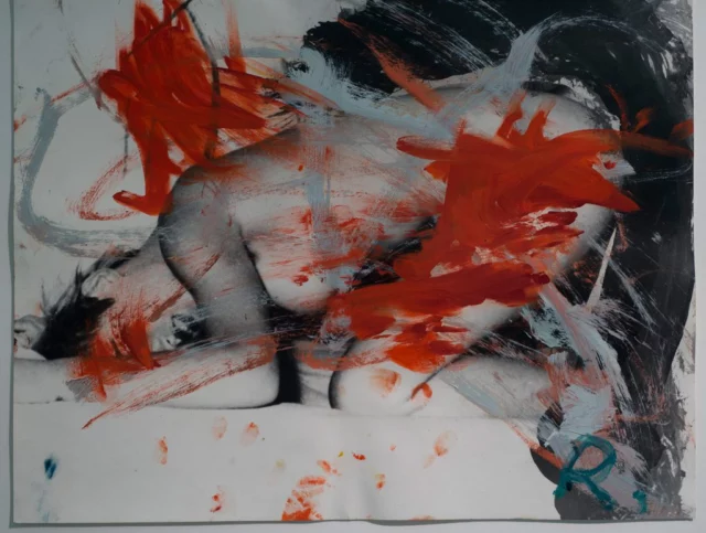 Pittura su foto di Arnulf Rainer